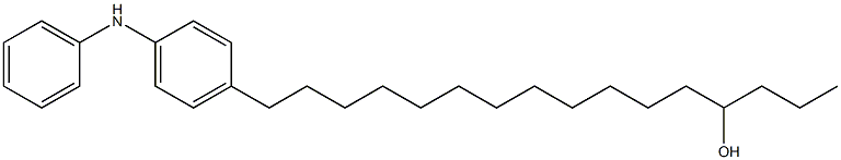 4-(13-Hydroxyhexadecyl)phenylphenylamine Structure