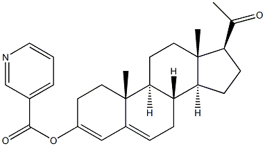 3-(3-Pyridinylcarbonyloxy)pregna-3,5-dien-20-one Structure