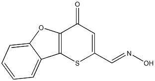 2-[(Hydroxyimino)methyl]-4H-thiopyrano[3,2-b]benzofuran-4-one 구조식 이미지
