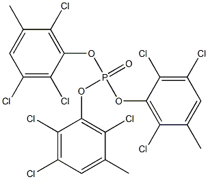Phosphoric acid tris(2,3,6-trichloro-5-methylphenyl) ester 구조식 이미지