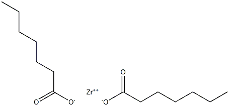 Diheptanoic acid zirconium(II) salt Structure