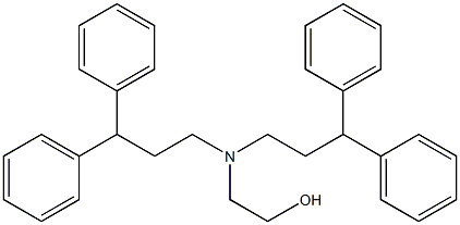 2-[Bis(3,3-diphenylpropyl)amino]ethanol Structure