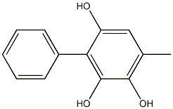 6-Methyl-3-phenyl-1,2,4-benzenetriol Structure