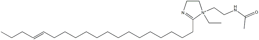 1-[2-(Acetylamino)ethyl]-1-ethyl-2-(15-nonadecenyl)-2-imidazoline-1-ium 구조식 이미지