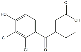 3-(2,3-Dichloro-4-hydroxybenzoyl)pentanoic acid Structure