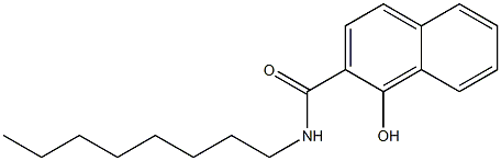 1-Hydroxy-N-octyl-2-naphthamide Structure