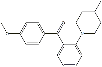 4'-Methoxy-2-(4-methyl-1-piperidinyl)benzophenone Structure