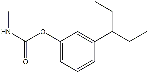 N-Methylcarbamic acid 3-(1-ethylpropyl)phenyl ester 구조식 이미지