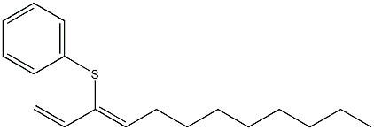 (3Z)-3-(Phenylthio)-1,3-dodecadiene 구조식 이미지