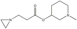 1-Methylpiperidin-3-ol 3-(1-aziridinyl)propionate 구조식 이미지