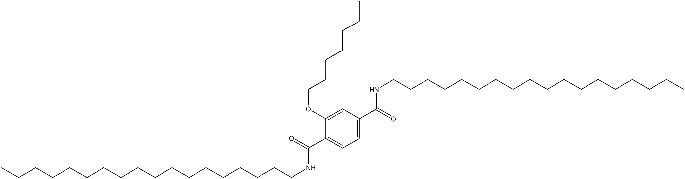 2-(Heptyloxy)-N,N'-dioctadecylterephthalamide 구조식 이미지