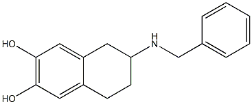 6-Benzylamino-5,6,7,8-tetrahydronaphthalene-2,3-diol 구조식 이미지