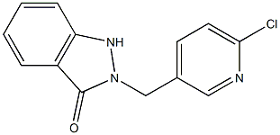 2-[(6-Chloro-3-pyridinyl)methyl]-1H-indazol-3(2H)-one Structure