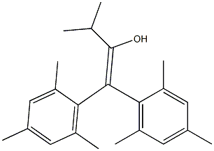 2,2-Bis(2,4,6-trimethylphenyl)-1-isopropylethene-ol 구조식 이미지