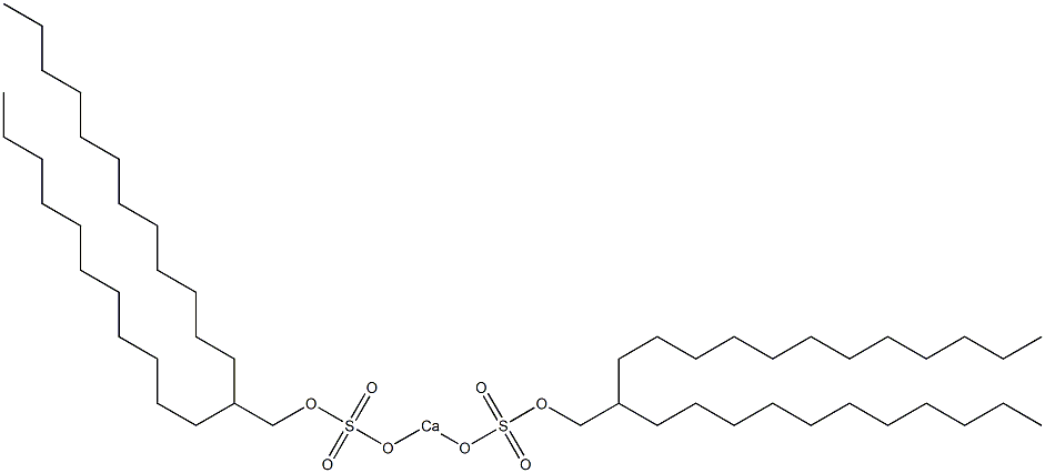 Bis(2-undecyltetradecyloxysulfonyloxy)calcium Structure