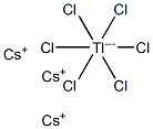 Cesium hexachlorothallate(III) 구조식 이미지