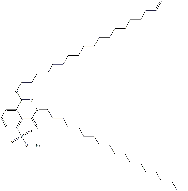 3-(Sodiosulfo)phthalic acid di(18-nonadecenyl) ester 구조식 이미지