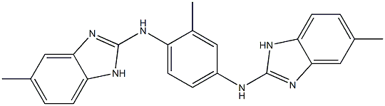 2,2'-[2-Methyl-1,4-phenylenebis(imino)]bis(5-methyl-1H-benzimidazole) Structure