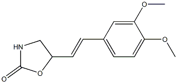 5-[(E)-2-(3,4-Dimethoxyphenyl)vinyl]oxazolidin-2-one Structure