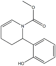 2-(2-Hydroxyphenyl)-1,2,3,4-tetrahydropyridine-1-carboxylic acid methyl ester 구조식 이미지