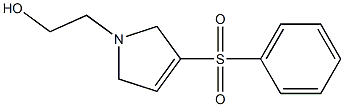 1-(2-Hydroxyethyl)-2,5-dihydro-3-phenylsulfonyl-1H-pyrrole Structure