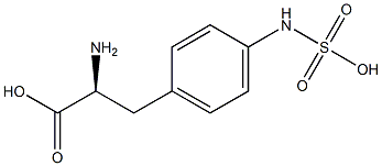 4-(Sulfoamino)-L-phenylalanine 구조식 이미지