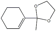 2-Methyl-2-(1-cyclohexenyl)-1,3-dioxolane Structure