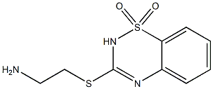 3-(2-Aminoethylthio)-2H-1,2,4-benzothiadiazine 1,1-dioxide Structure