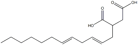(2,5-Dodecadienyl)succinic acid Structure