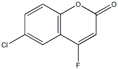 6-Chloro-4-fluorocoumarin Structure