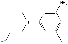 2-[Ethyl(3-amino-5-methylphenyl)amino]ethanol 구조식 이미지