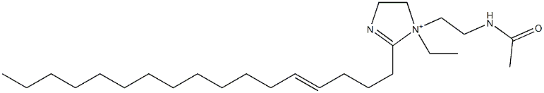 1-[2-(Acetylamino)ethyl]-1-ethyl-2-(4-heptadecenyl)-2-imidazoline-1-ium 구조식 이미지