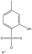 2-Hydroxy-4-methylbenzenesulfonic acid potassium salt 구조식 이미지