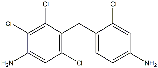 4-[(4-Amino-2-chlorophenyl)methyl]-2,3,5-trichloroaniline 구조식 이미지