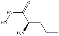 (R)-2-Amino-N-hydroxypentanamide 구조식 이미지