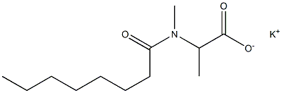 2-(N-Methyl-N-octanoylamino)propionic acid potassium salt 구조식 이미지