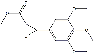 3-(3,4,5-Trimethoxyphenyl)-2-oxiranecarboxylic acid methyl ester Structure