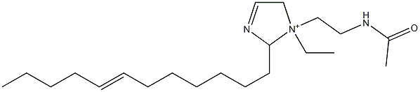 1-[2-(Acetylamino)ethyl]-2-(7-dodecenyl)-1-ethyl-3-imidazoline-1-ium 구조식 이미지