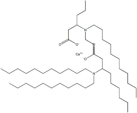 Bis[3-(diundecylamino)hexanoic acid]calcium salt Structure