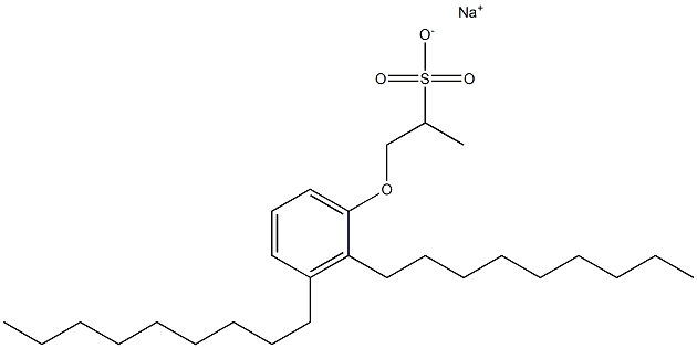 1-(2,3-Dinonylphenoxy)propane-2-sulfonic acid sodium salt Structure