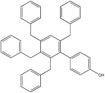 4-(2,3,4,6-Tetrabenzylphenyl)phenol 구조식 이미지