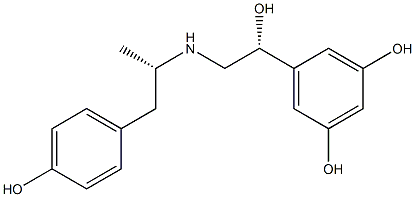 5-[(R)-1-Hydroxy-2-[[(S)-2-(4-hydroxyphenyl)-1-methylethyl]amino]ethyl]resorcinol 구조식 이미지