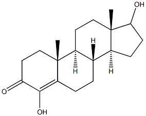 4,17-Dihydroxyandrost-4-en-3-one Structure