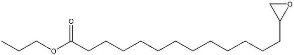 14,15-Epoxypentadecanoic acid propyl ester 구조식 이미지