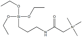 N,N,N-Trimethyl-2-oxo-2-[[3-(triethoxysilyl)propyl]amino]ethanaminium Structure