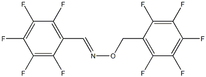 2,3,4,5,6-Pentafluorobenzaldehyde O-[(pentafluorophenyl)methyl]oxime 구조식 이미지