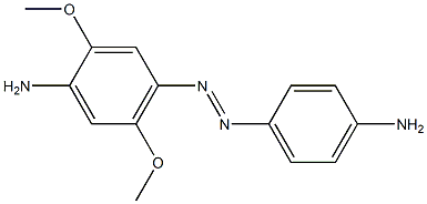 4-(4-Aminophenylazo)-2,5-dimethoxyaniline 구조식 이미지