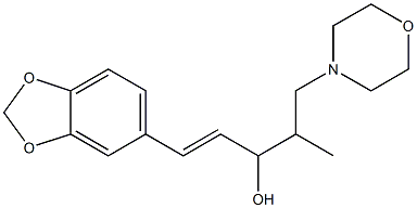 1-(3,4-Methylenedioxyphenyl)-4-methyl-5-morpholino-1-penten-3-ol Structure