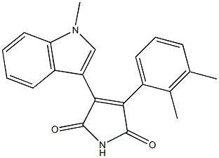 3-(1-Methyl-1H-indol-3-yl)-4-(2,3-dimethylphenyl)-1H-pyrrole-2,5-dione 구조식 이미지