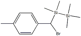 1-[(4-Methylphenyl)bromomethyl]-1,1,2,2,2-pentamethyldisilane 구조식 이미지